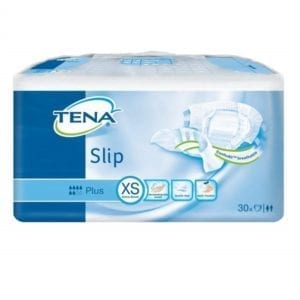Pieluchomajtki TENA Slip Plus zapinane na rzepy